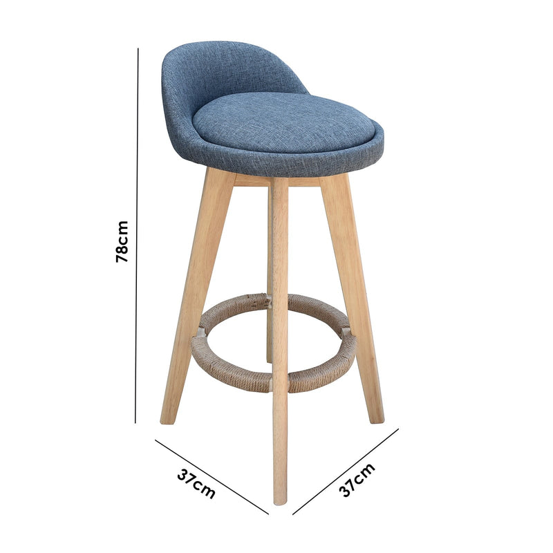 Milano Decor Phoenix Barstool Grey Chairs Kitchen Dining Chair Bar Stool - Three Pack - Grey