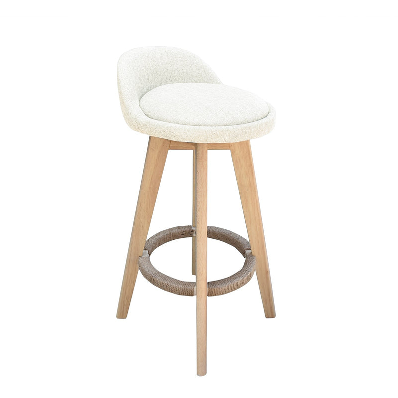 Milano Decor Phoenix Barstool Cream Chairs Kitchen Dining Chair Bar Stool - Four Pack - Cream