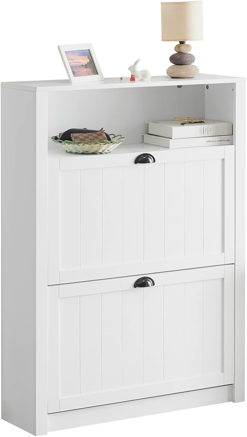 Shoe Cabinet Storage Unit with Drawers