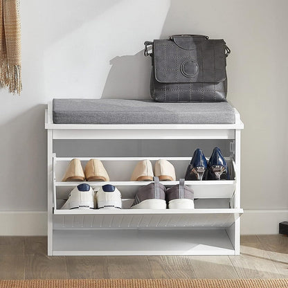 Hallway Shoe Bench Rack Cabinet Seat Cushion