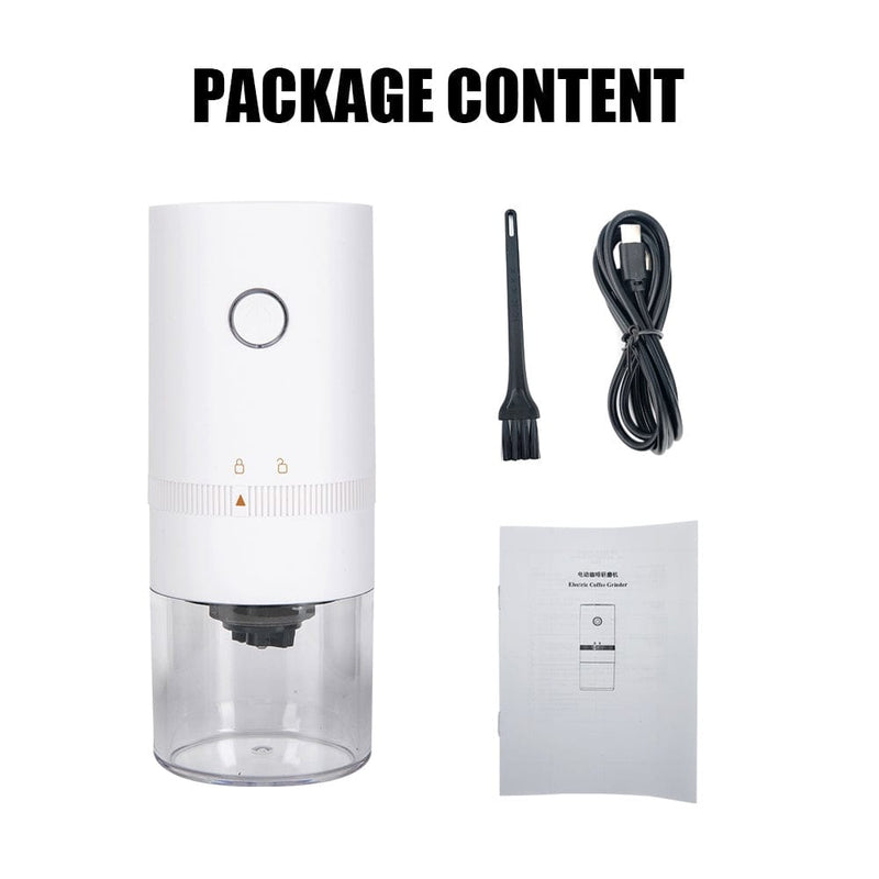 Electric Coffee Grinder Portable White