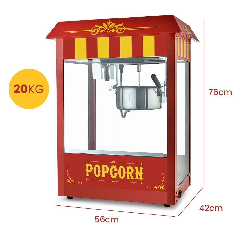 EUROCHEF Commercial Electric Popcorn Maker Machine Pop Corn Popper Cooker