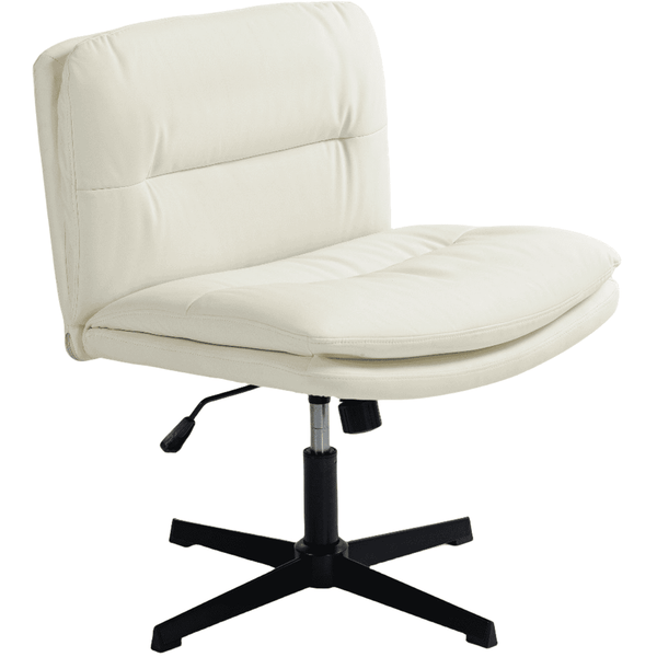 Faux Leather Home Office Chair -Beige