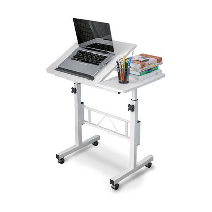 EKKIO Mobile Desk Half Tilt White