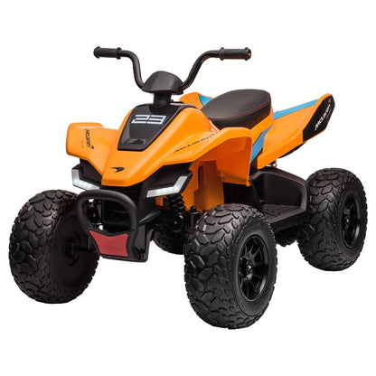 Kahuna Licensed MCL35 McLaren Kids Toy Ride On Electric Quad Bike - Orange