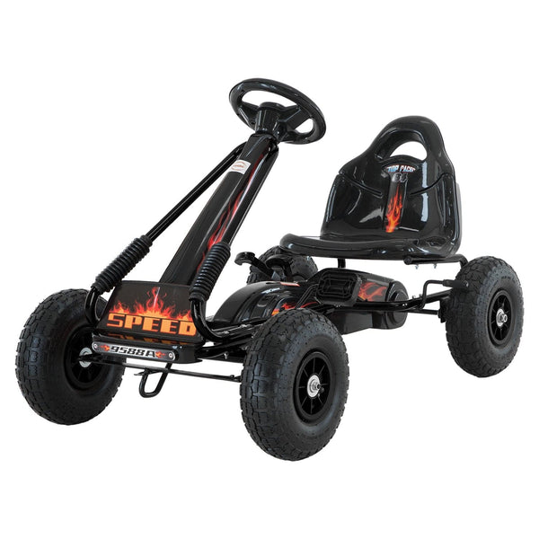 Kahuna G95 Kids Ride On Pedal-Powered Go Kart - Black