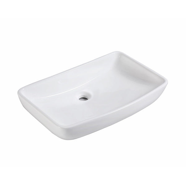 Muriel 60 x 38x 12cm White Ceramic Bathroom Basin Vanity Sink Above Counter Top Mount Bowl