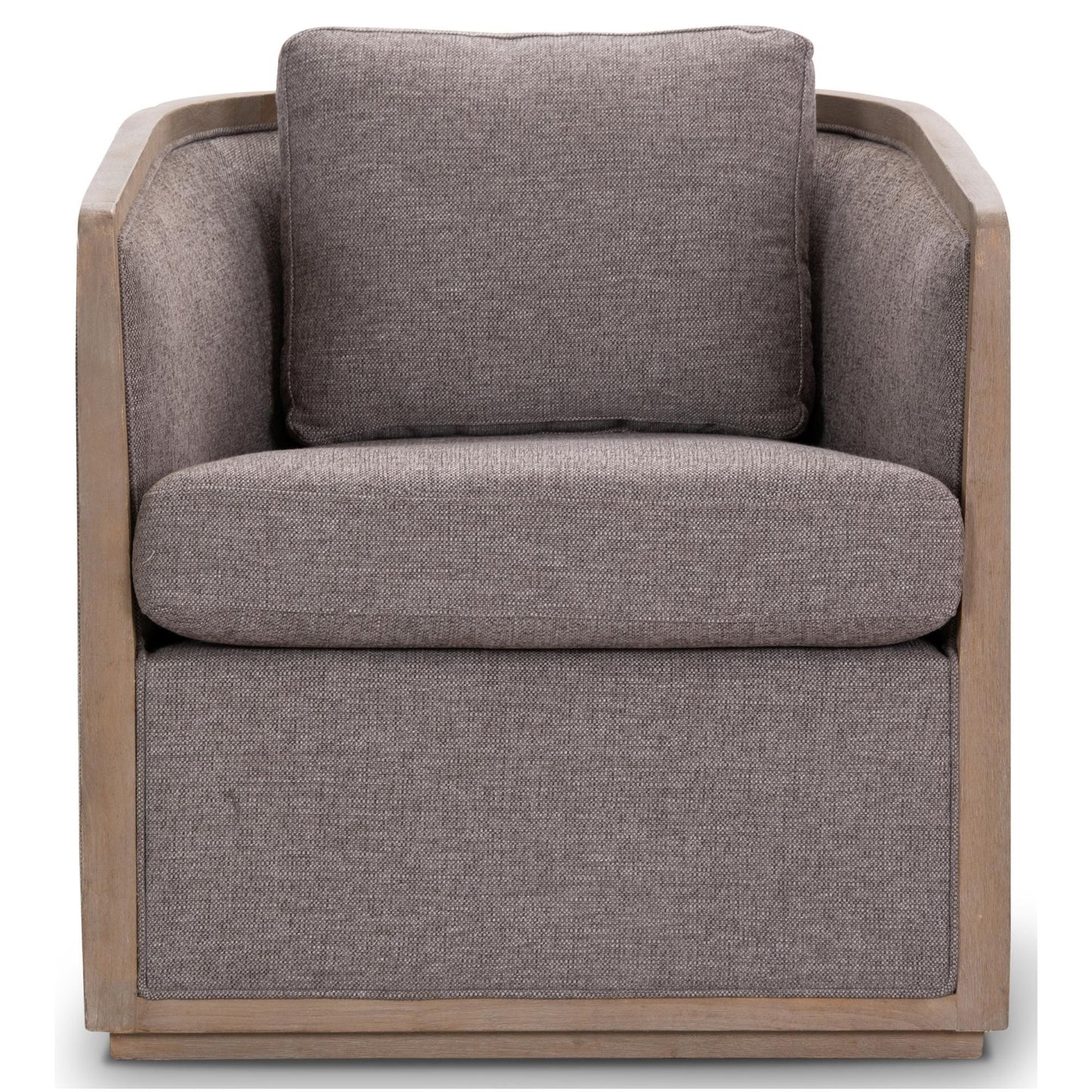 Moonlight Pine Fabric Club Armchair Executive Sofa Tub Chair - Grey