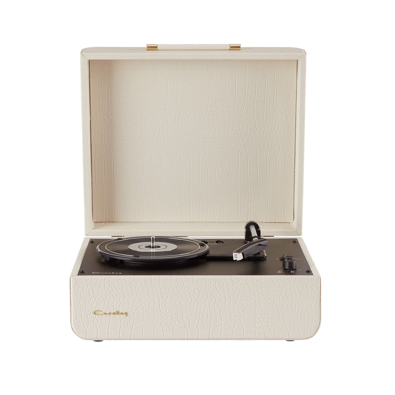 Crosley Mercury Turntable - Cream + Bundled Crosley Record Storage Display Stand