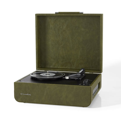 Crosley Mercury Turntable - Green + Bundled Crosley Record Storage Display Stand