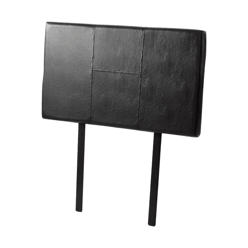 PU Leather Single Bed Headboard Bedhead - Black