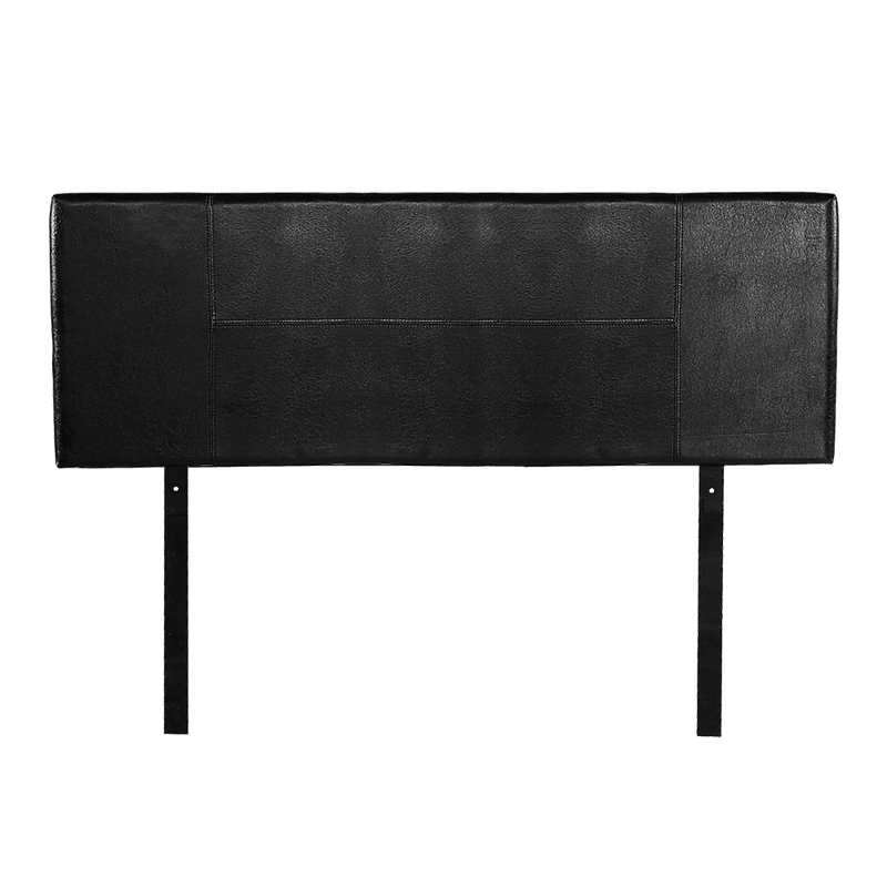 PU Leather Queen Bed Headboard Bedhead - Black