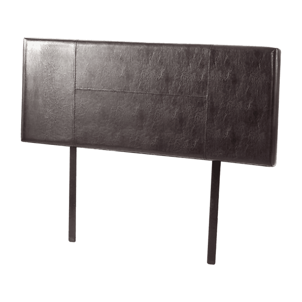 PU Leather Queen Bed Headboard Bedhead - Brown