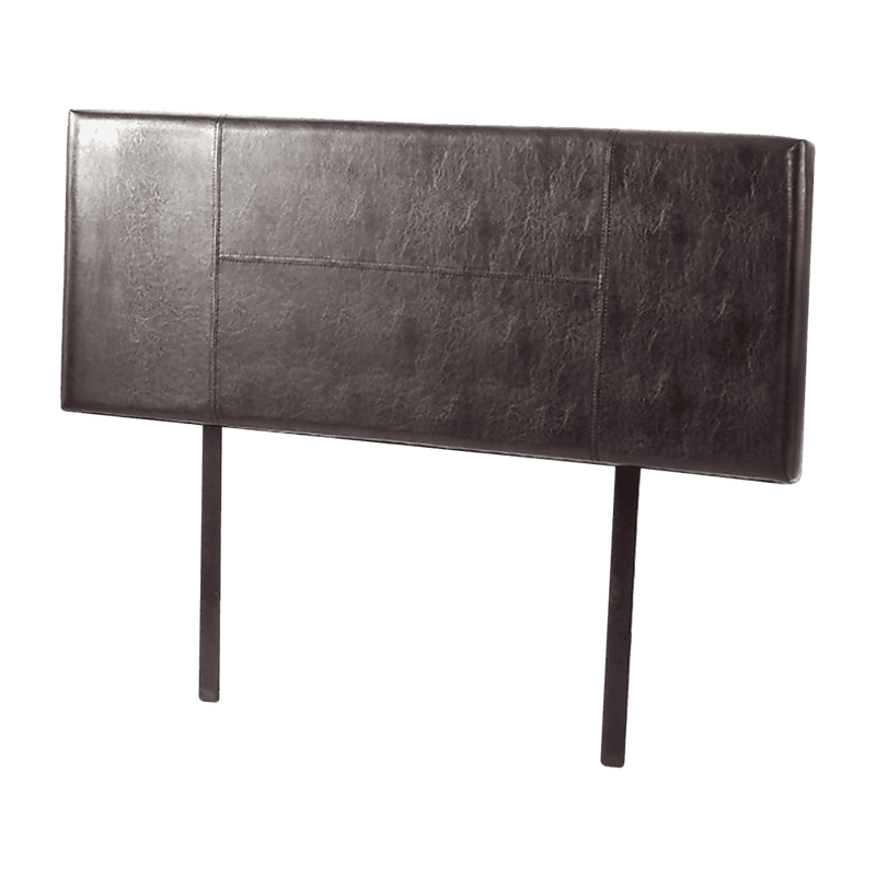 PU Leather Queen Bed Headboard Bedhead - Brown