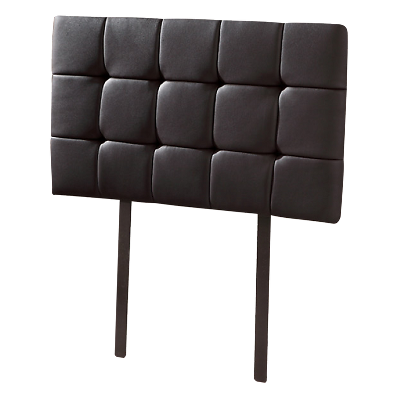 PU Leather Single Bed Deluxe Headboard Bedhead - Black