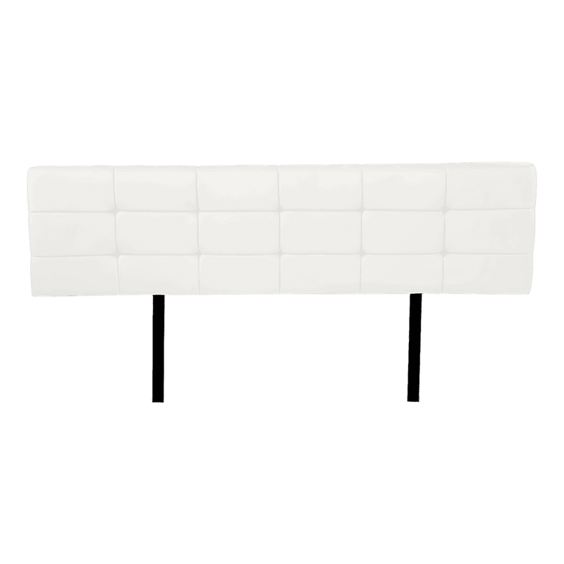 PU Leather King Bed Deluxe Headboard Bedhead - White