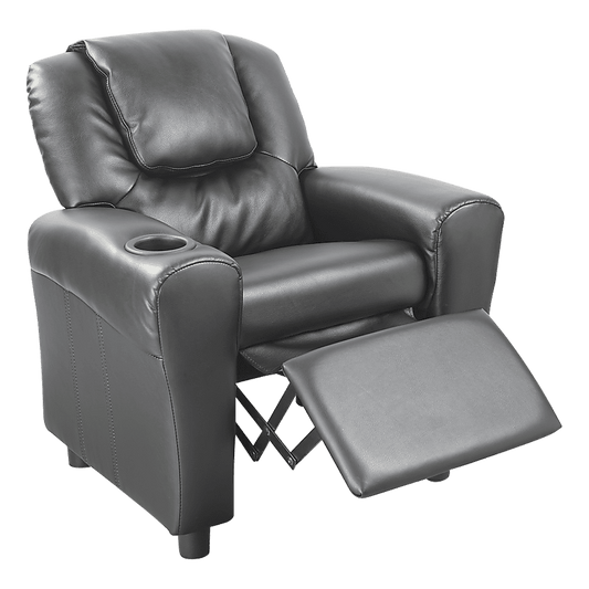 PU Leather Kids Recliner with Drink Holder