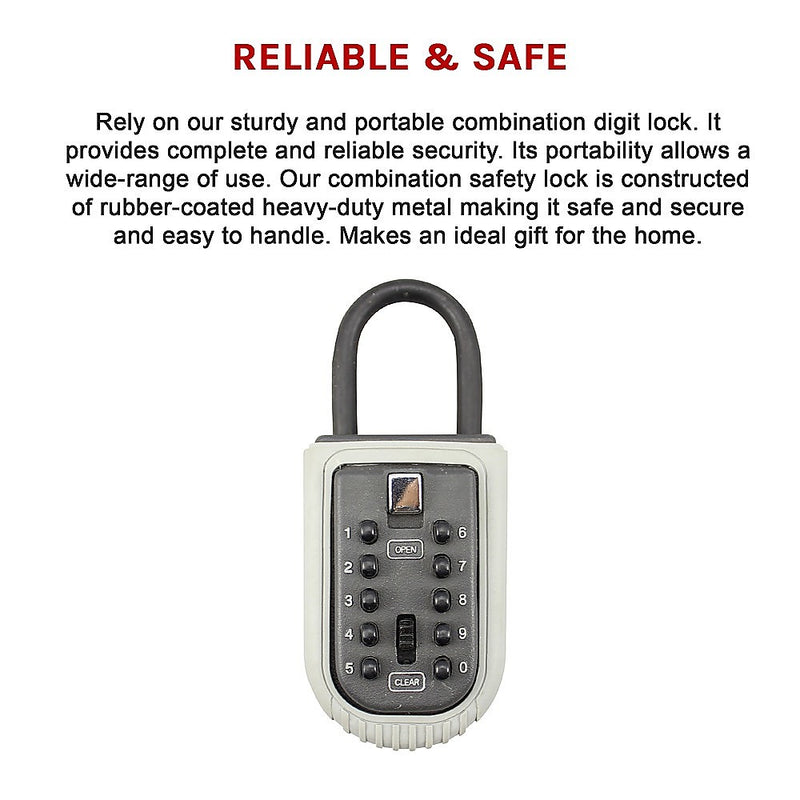 Portable Padlock Safe Key Box Lock