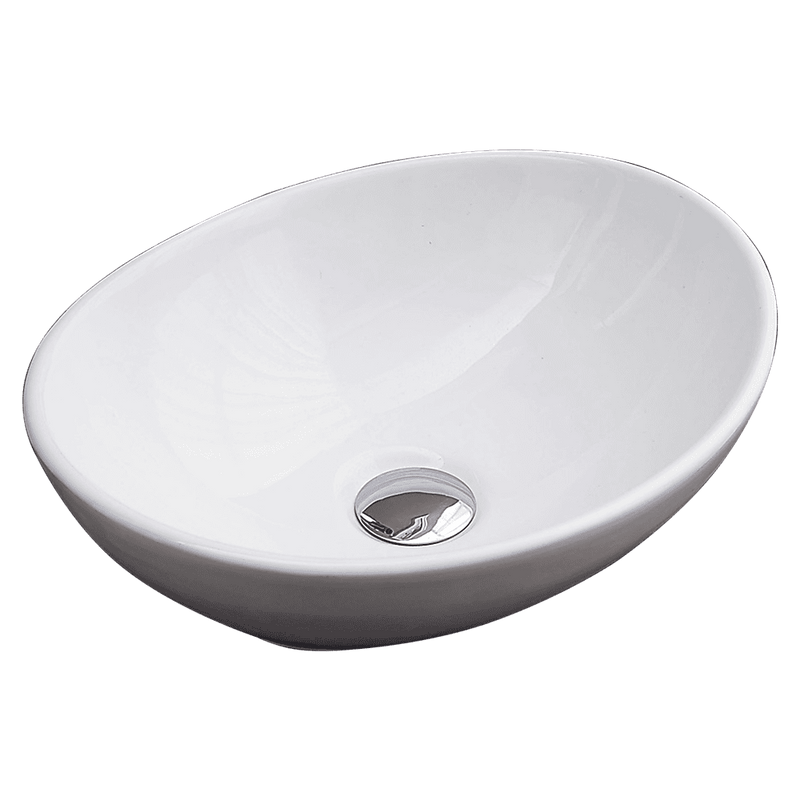 Above Counter Bathroom Vanity Oval Ceramic Basin