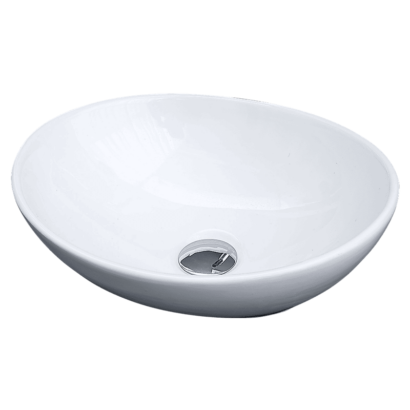 Above Counter Bathroom Vanity Oval Ceramic Basin