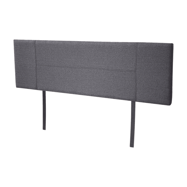 Linen Fabric King Bed Headboard Bedhead - Grey