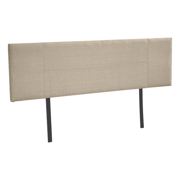 Linen Fabric King Bed Headboard Bedhead - Beige