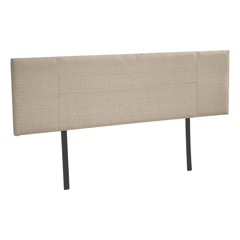 Linen Fabric King Bed Headboard Bedhead - Beige