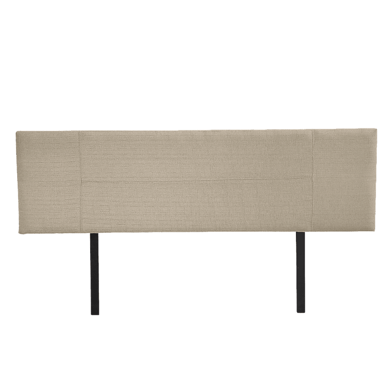 Linen Fabric King Bed Headboard Bedhead - Beige