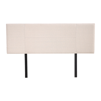 Linen Fabric Queen Bed Headboard Bedhead - Beige