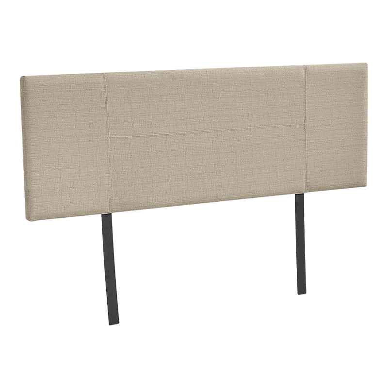 Linen Fabric Double Bed Headboard Bedhead - Beige