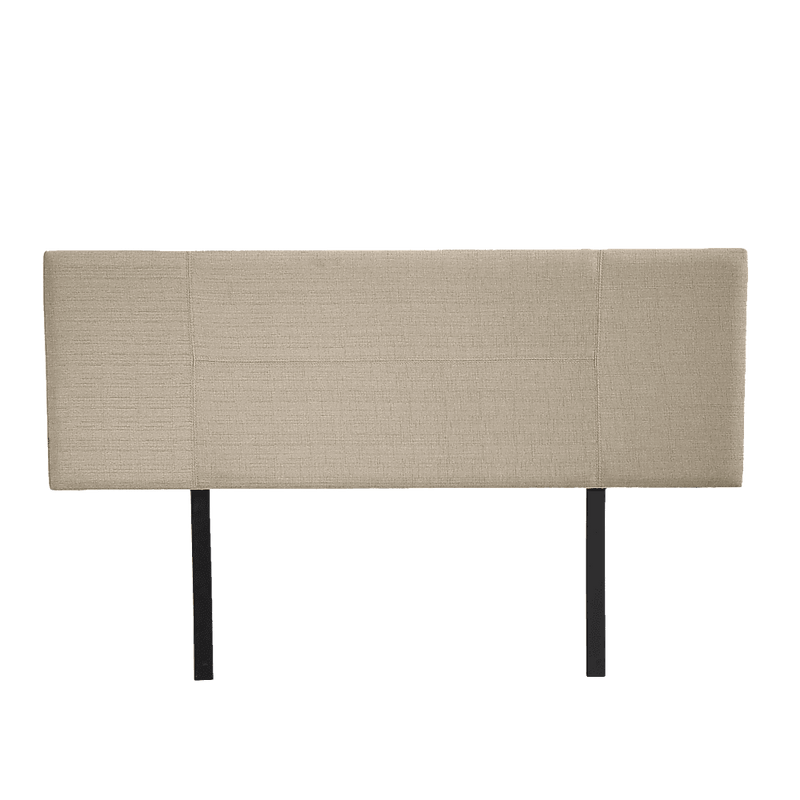 Linen Fabric Double Bed Headboard Bedhead - Beige