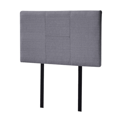 Linen Fabric Single Bed Headboard Bedhead - Grey