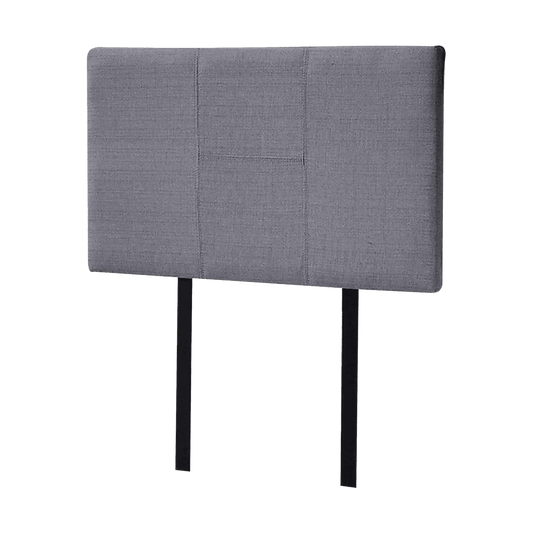 Linen Fabric Single Bed Headboard Bedhead - Grey