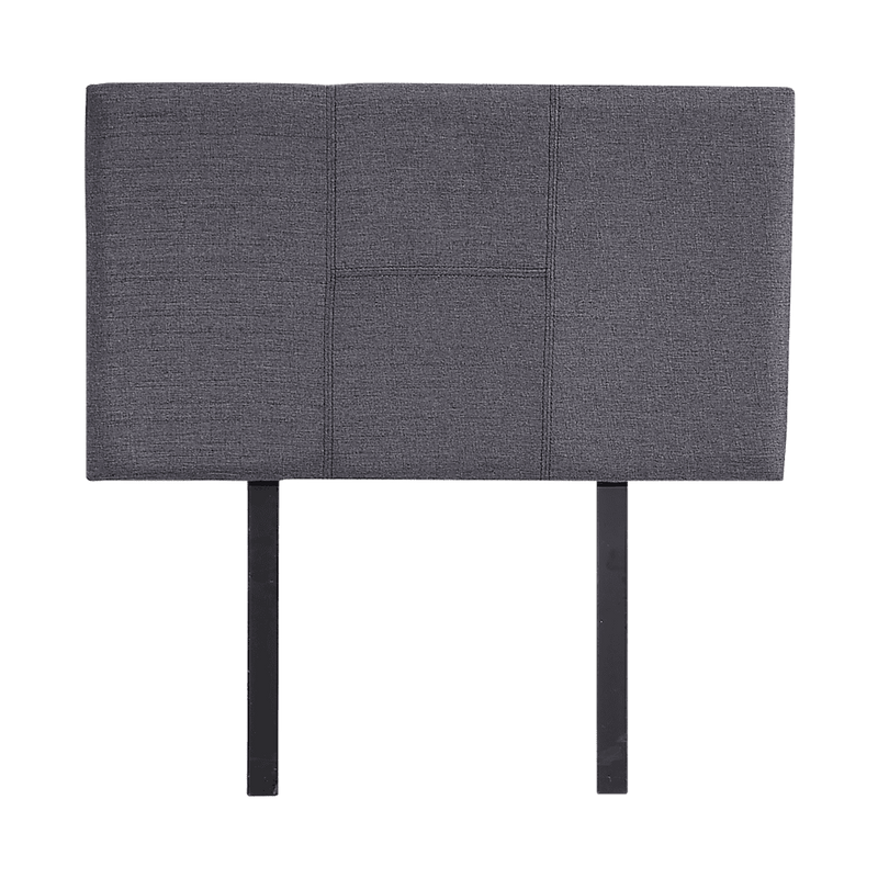 Linen Fabric Single Bed Headboard Bedhead - Grey