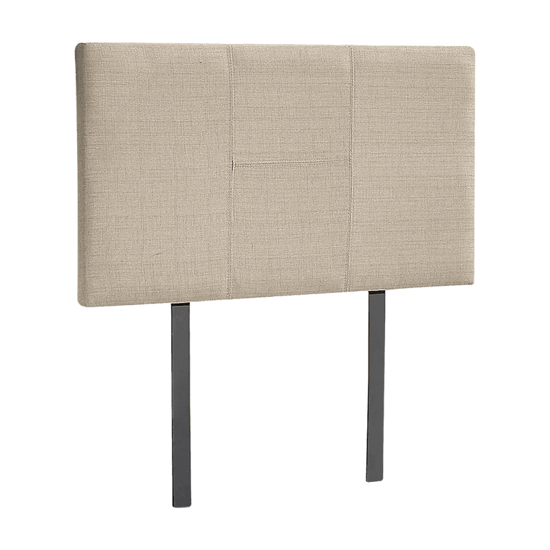 Linen Fabric Single Bed Headboard Bedhead - Beige