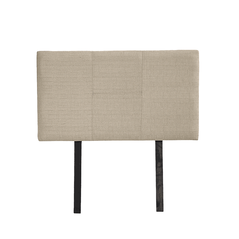 Linen Fabric Single Bed Headboard Bedhead - Beige