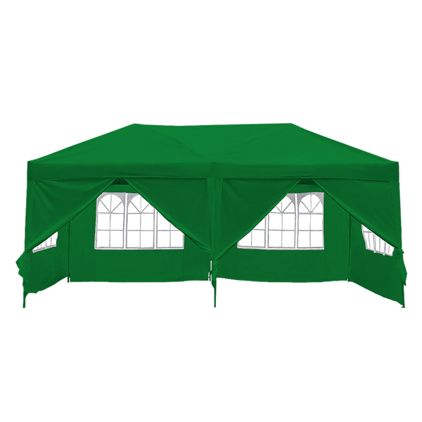 3x6m Gazebo Outdoor Marquee Tent Canopy Green