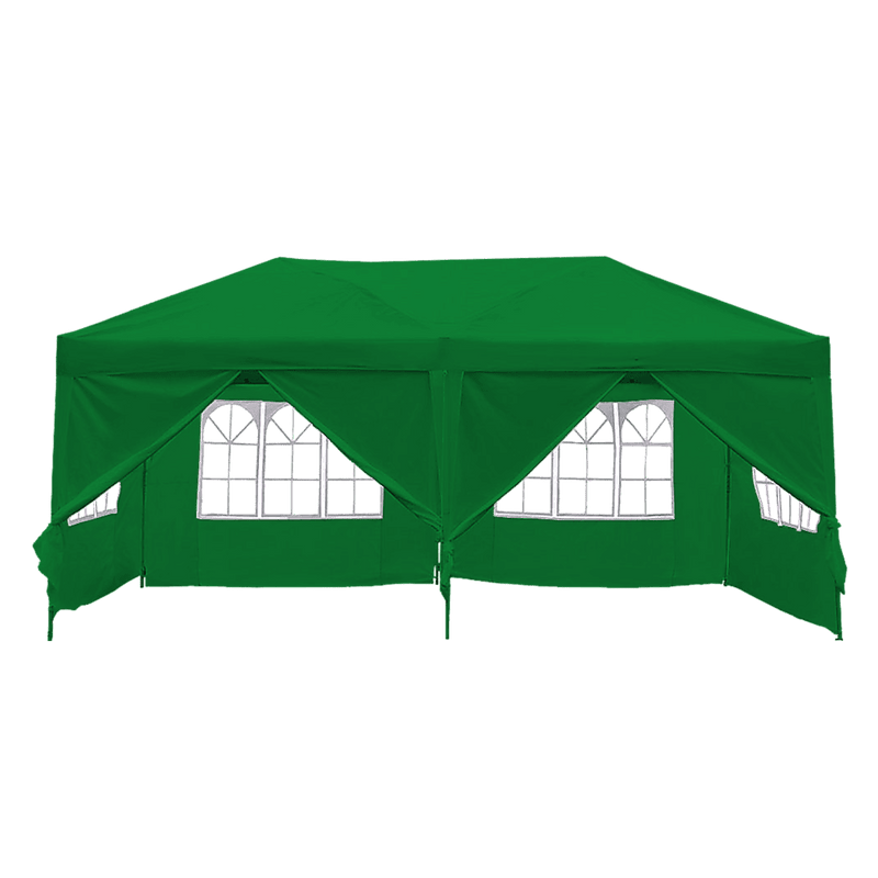 3x6m Gazebo Outdoor Marquee Tent Canopy Green