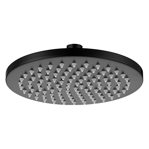 200mm Shower Head Round 304SS Electroplated Matte Black Finish