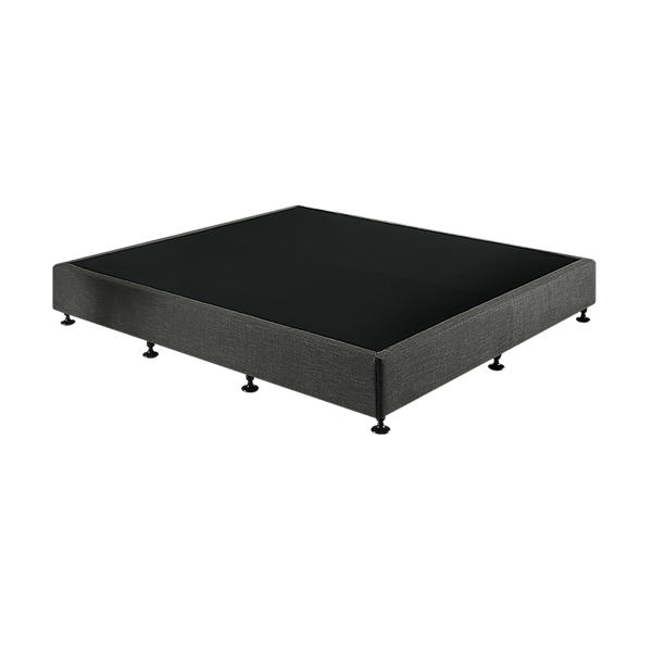 Palermo King Ensemble Bed Base Platinum Graphite Linen Fabric