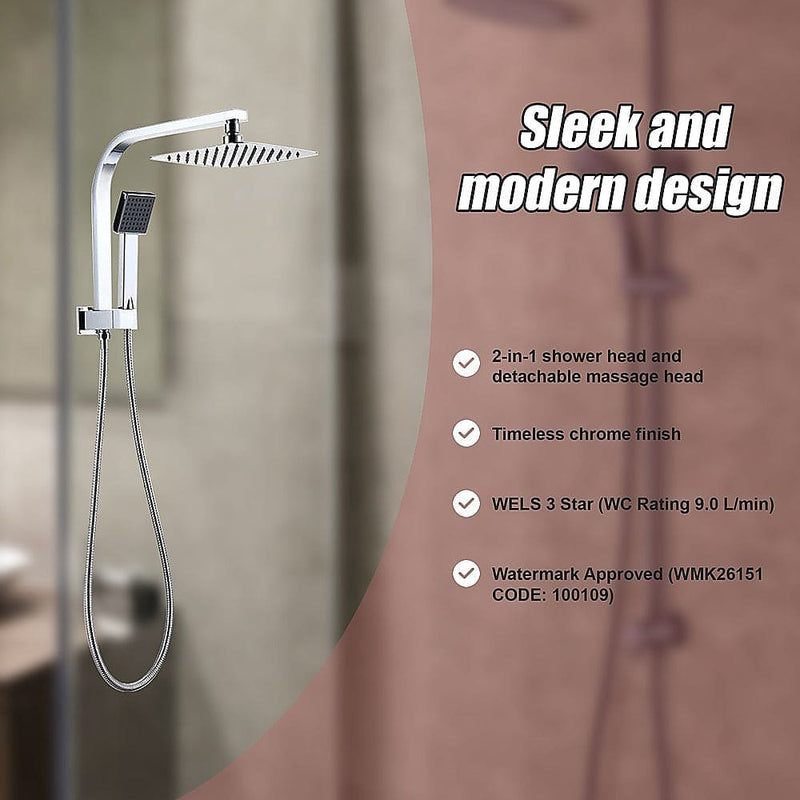 2-in-1 Massage Hand Shower & Head Tap Bathroom Mixer