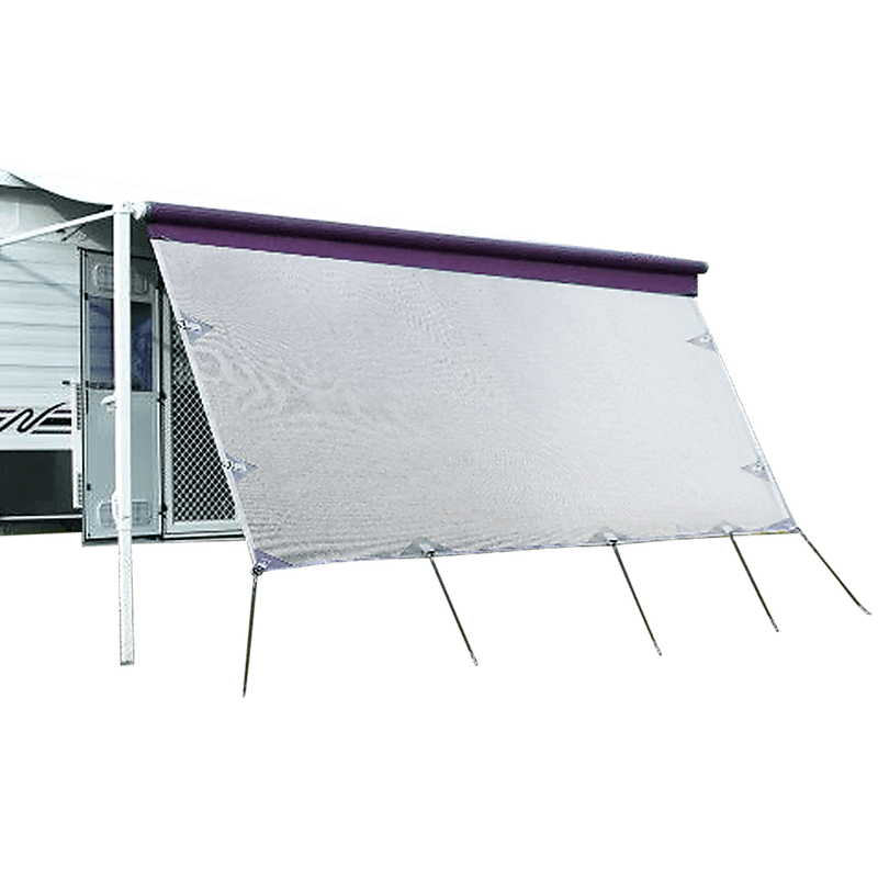 4.9m Caravan Privacy Screen Side Sunscreen Sun Shade for 17' Roll Out Awning