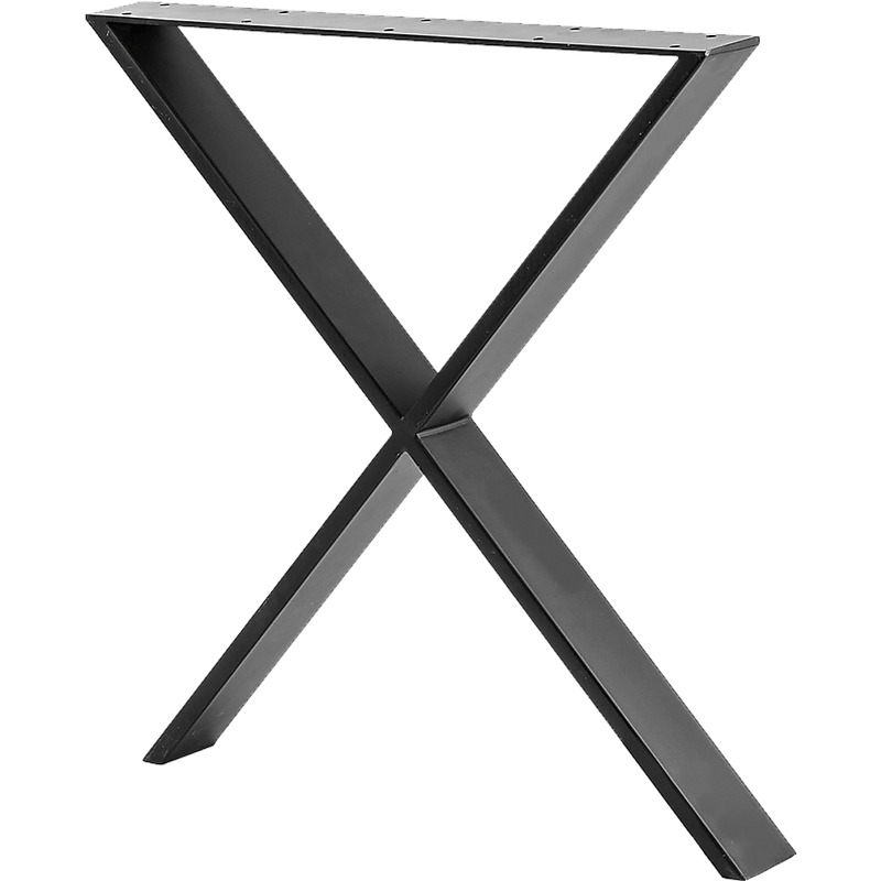 X Shaped Table Bench Desk Legs Retro Industrial Design Fully Welded