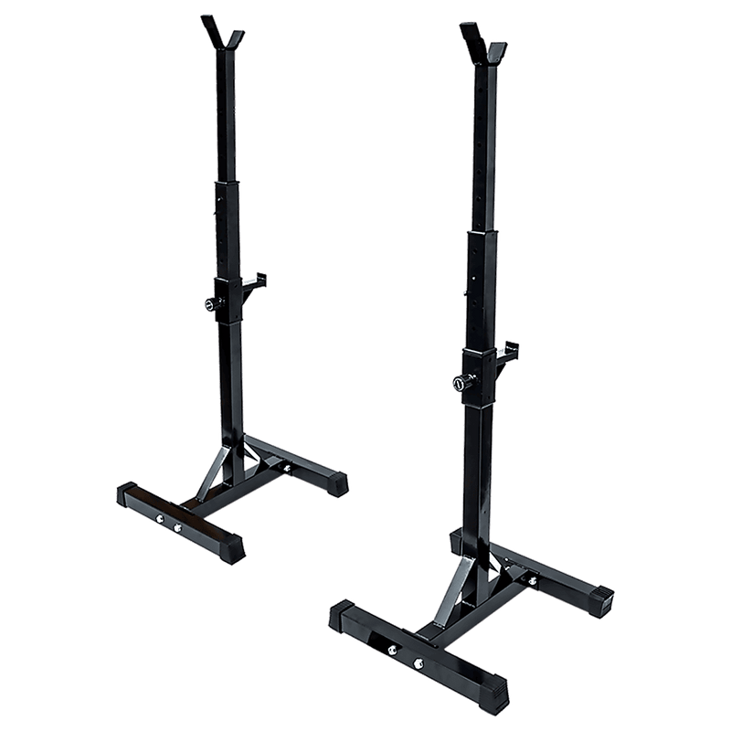 Pair of Adjustable Squat Rack Sturdy Steel Barbell Bench Press Stands GYM/HOME