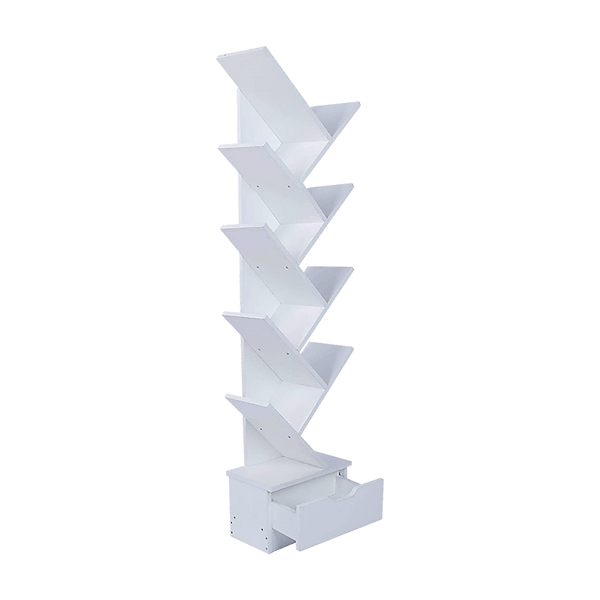 Tree Bookshelf Bookcase Book Organizer 9-Tier Multipurpose Shelf Display Racks