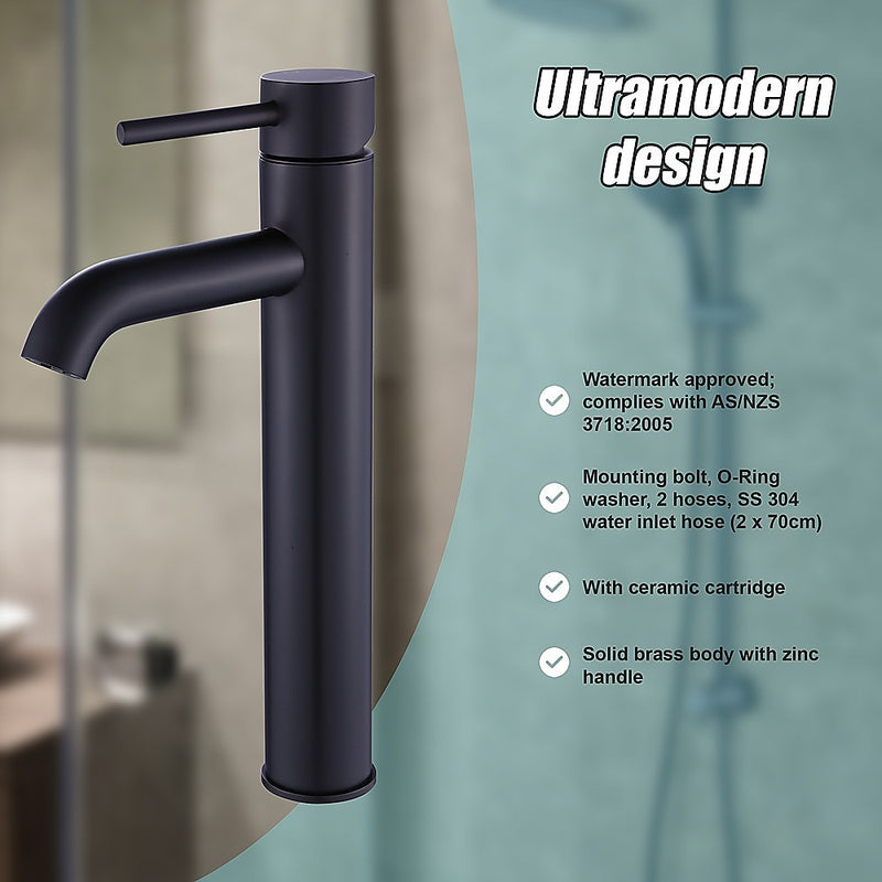 Tall Basin Mixer Tap Faucet -Kitchen Laundry Bathroom Sink