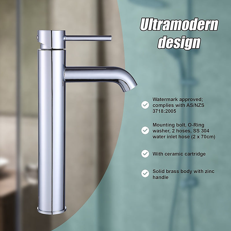 Tall Basin Mixer Tap Faucet -Kitchen Laundry Bathroom Sink