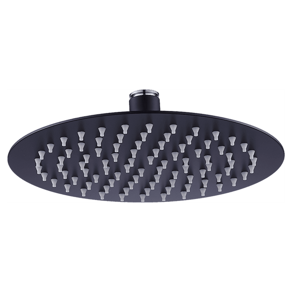 200mm Shower Head Round 304SS Electroplated Matte Black Finish