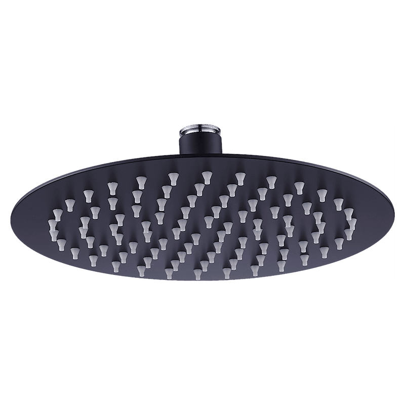 200mm Shower Head Round 304SS Electroplated Matte Black Finish