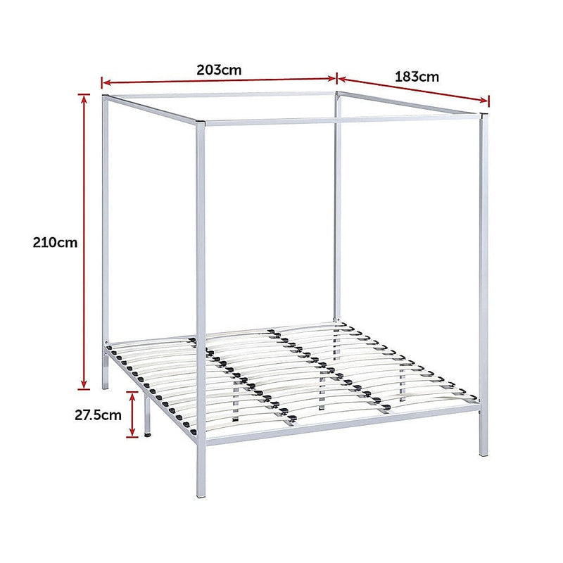 4 Four Poster King Bed Frame